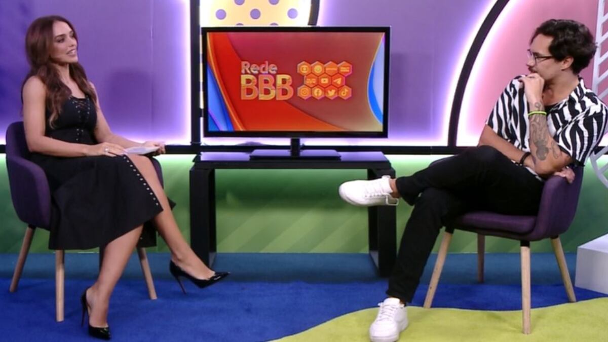 Eliezer conversa com Rafa Kalimann após eliminação no 'BBB 22'