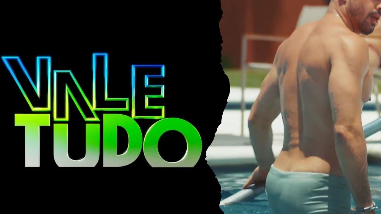 Cauã Reymond (César) não precisou dizer uma palavra para ser aclamado pelo público enquanto a TV Globo exibia o primeiro trailer do remake de Vale Tudo