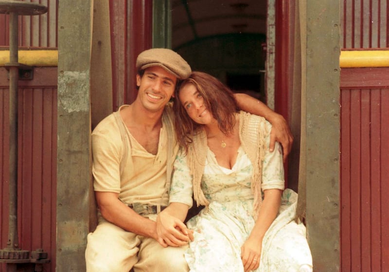 Giovanna (Letícia Spiller) e Enrico (Leonardo Brício) em "O Rei do Gado"