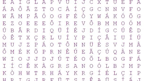 Caça-palavras amedrontar