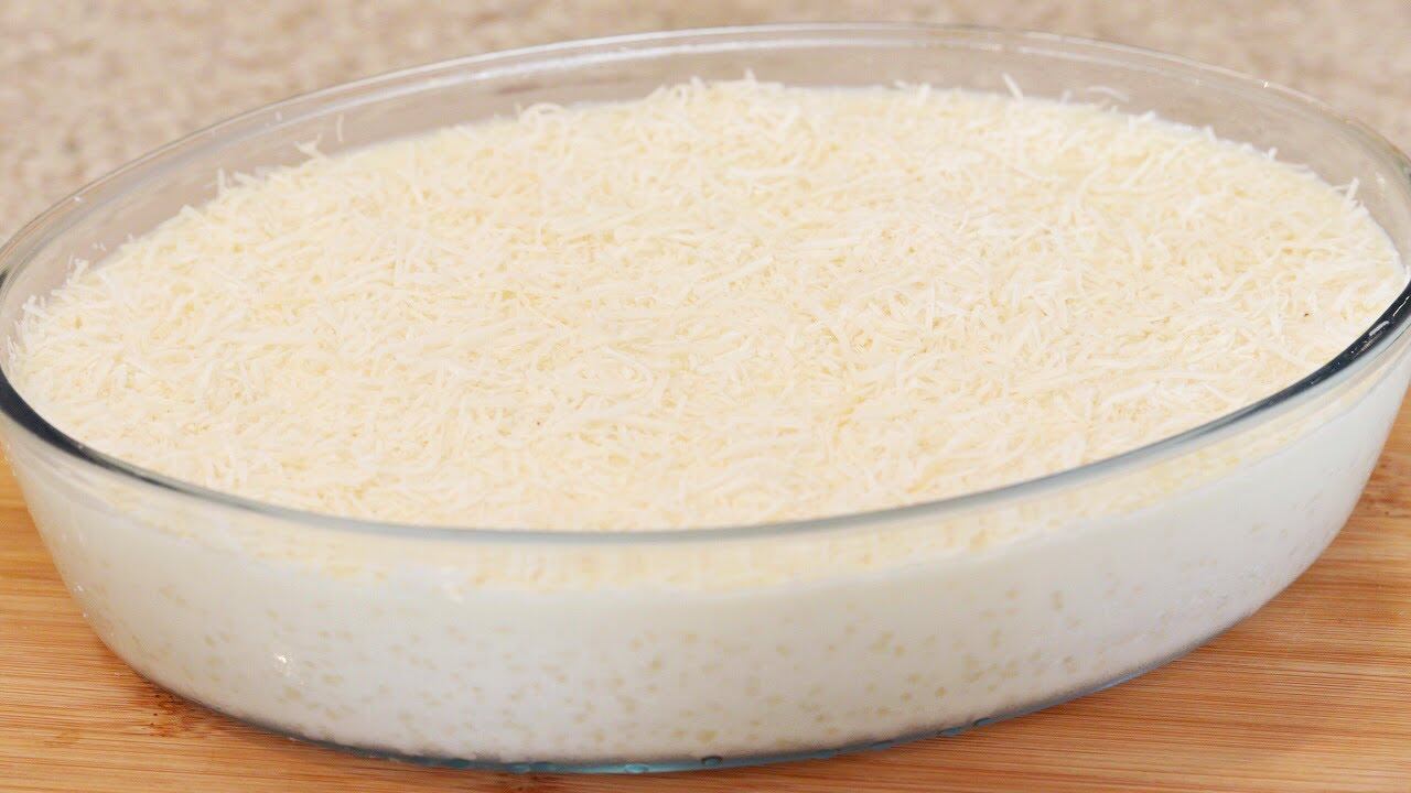 Receita caseira de doce de tapioca com 4 ingredientes que é de comer rezando