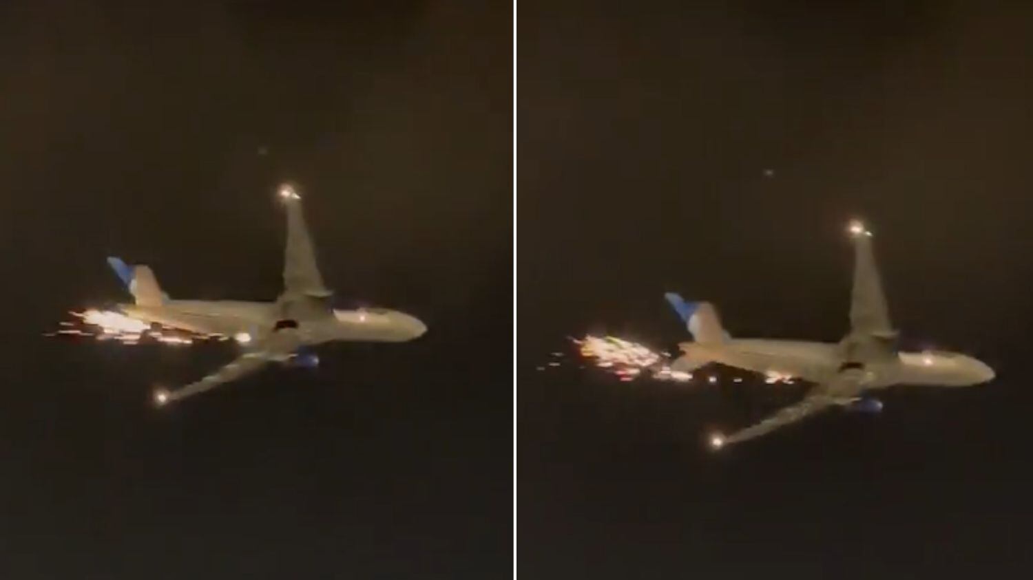 Aeronave retornou e pousou em segurança