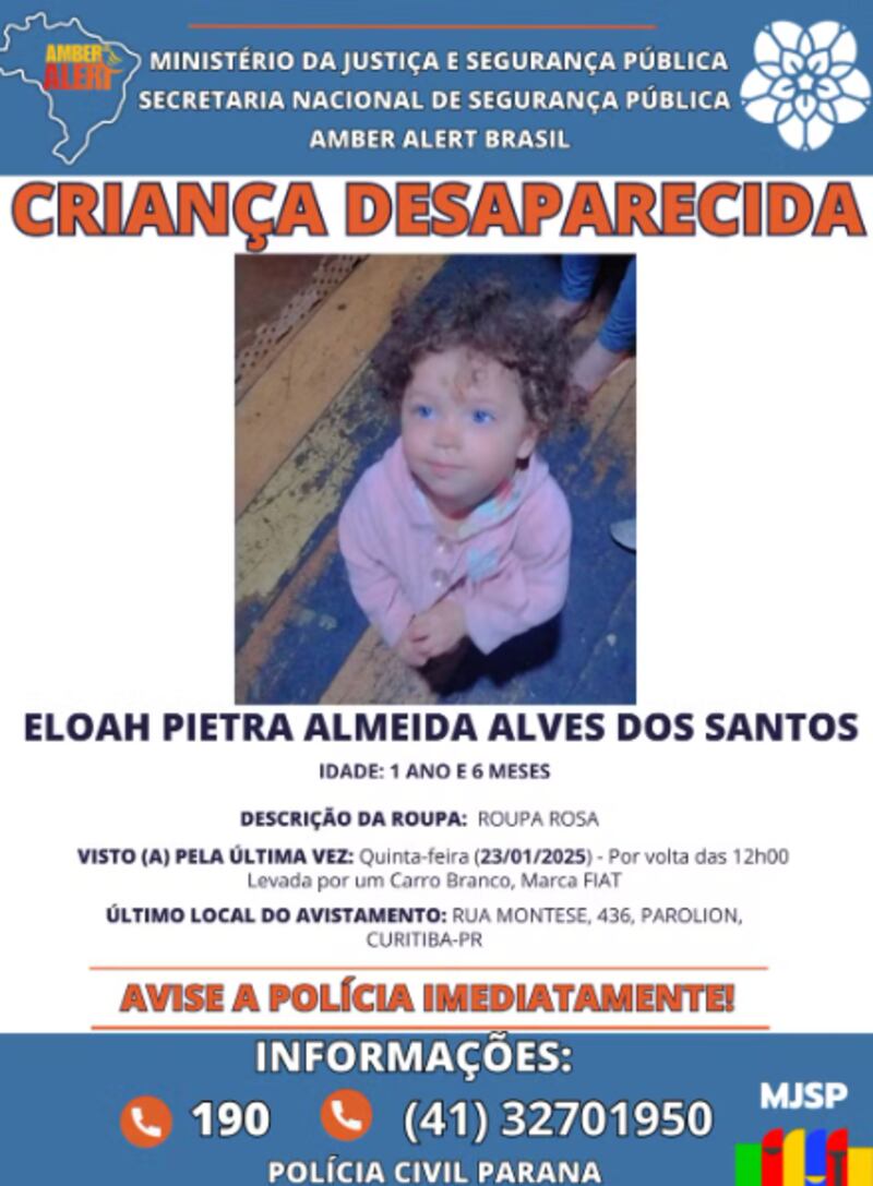 Mãe disse que falsa agente de saúde levou a menina.