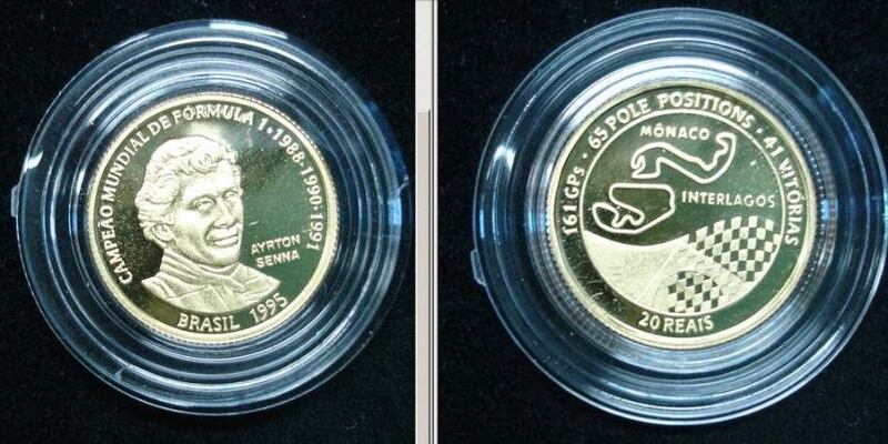 Moeda do Ayrton Senna de 20 reais