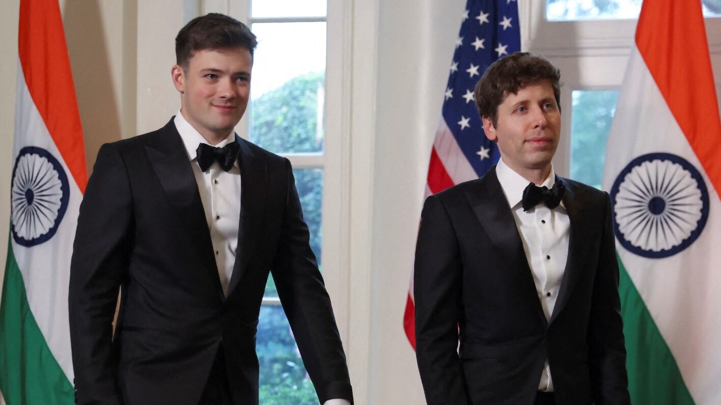 Oliver Mulherin y Sam Altman