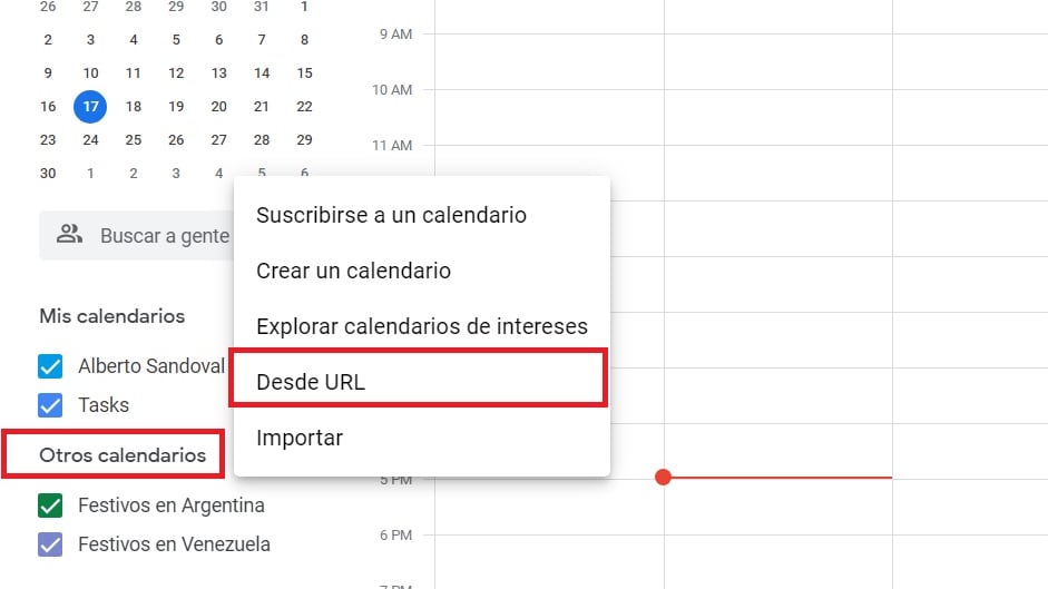 Google Calendar Euro y Copa América