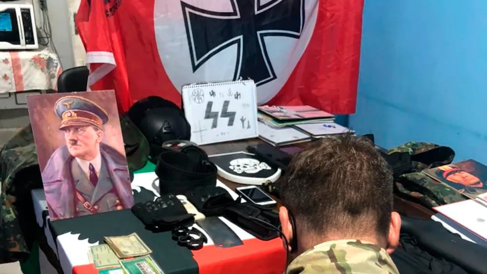 Material apreendido na casa do adolescente