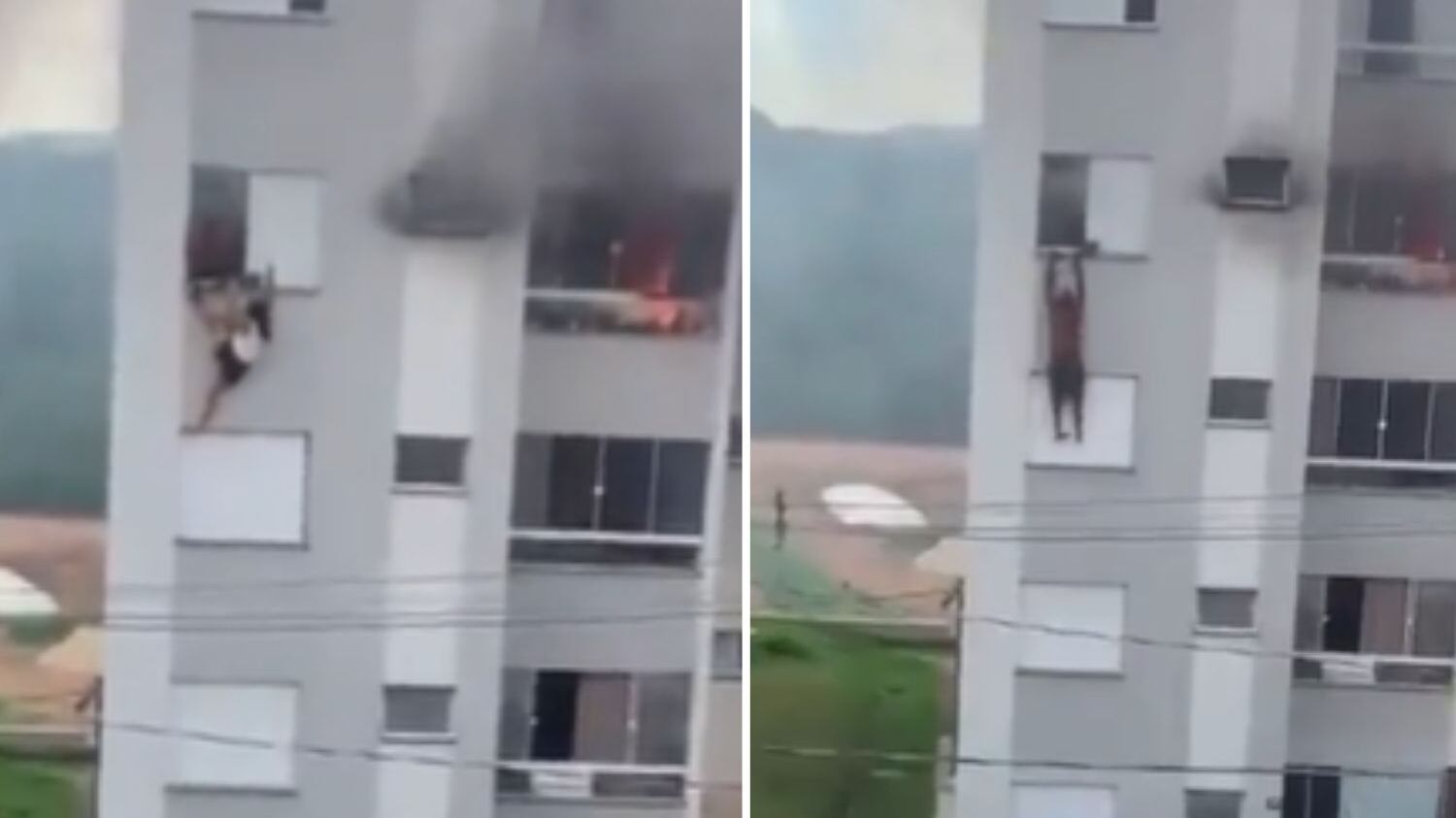 Vizinhos ajudaram colocando colchões