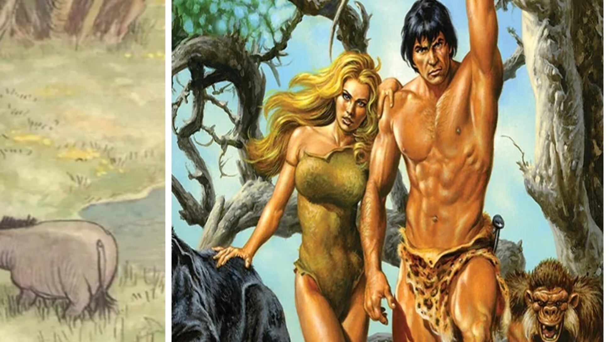 Ursinho Pooh, Tarzan e Mickey