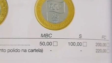 Moeda em comemoração às Olímpiadas pode valer muito dinheiro