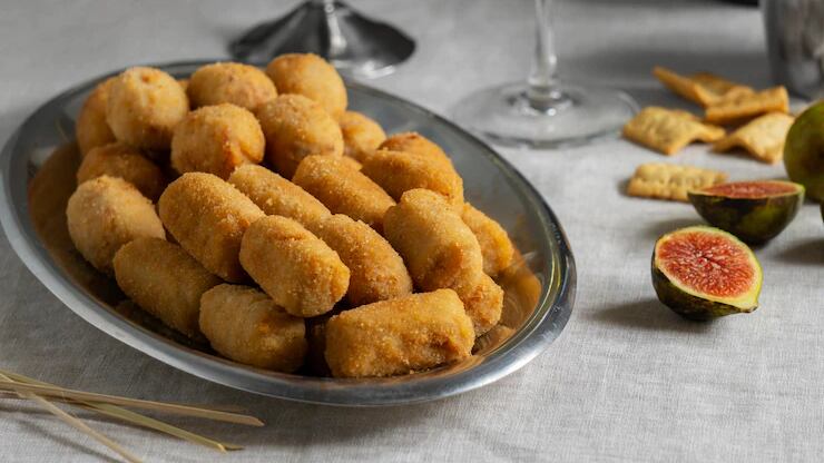 Receita saborosa de croquete de queijo com tapioca para lamber os dedos