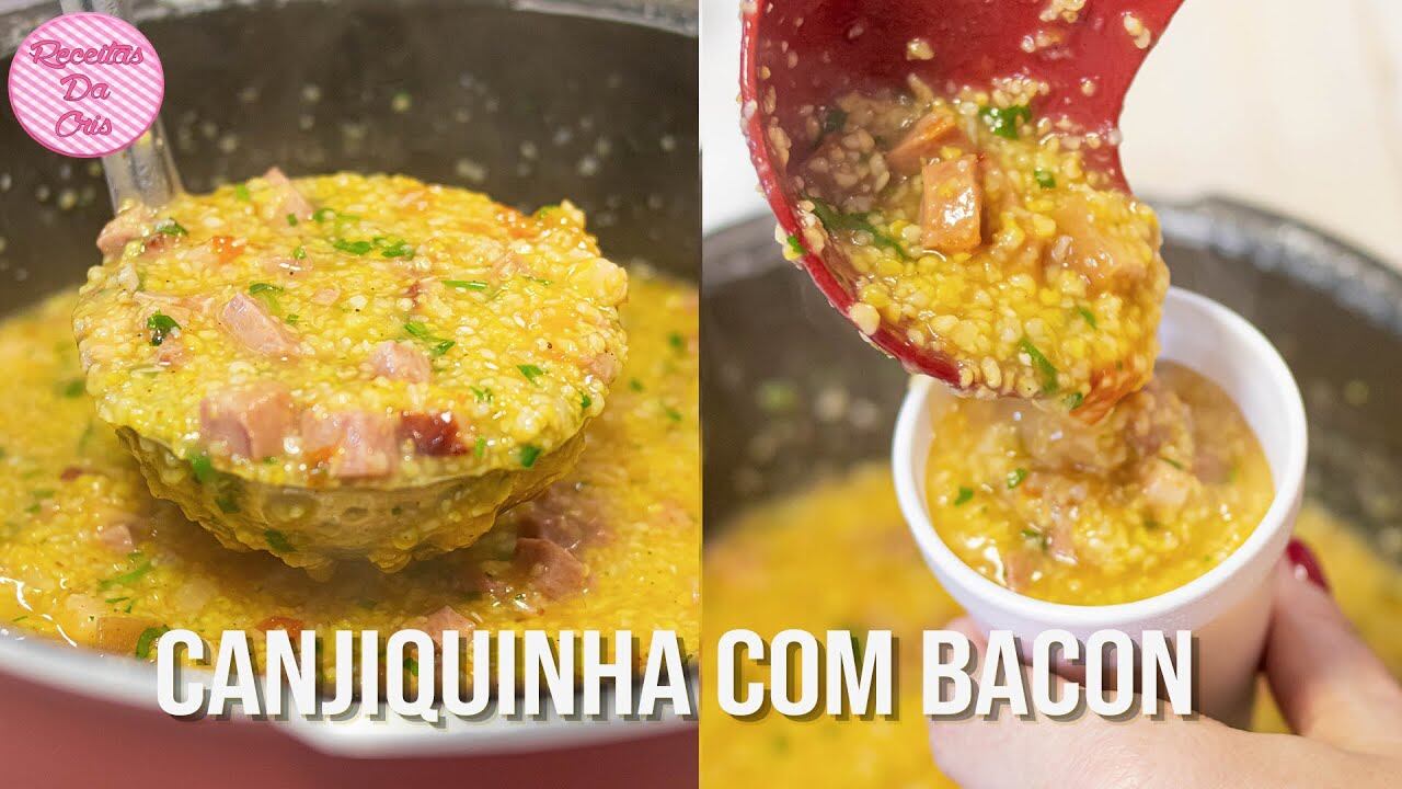 canjiquinha de milho com bacon