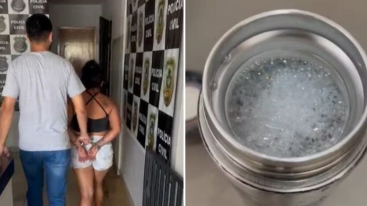 Suspeita colocou produto químico na garrafa de água da colega