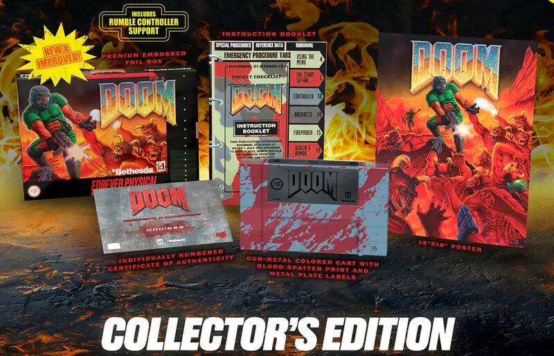Edición coleccionista DOOM para SNES