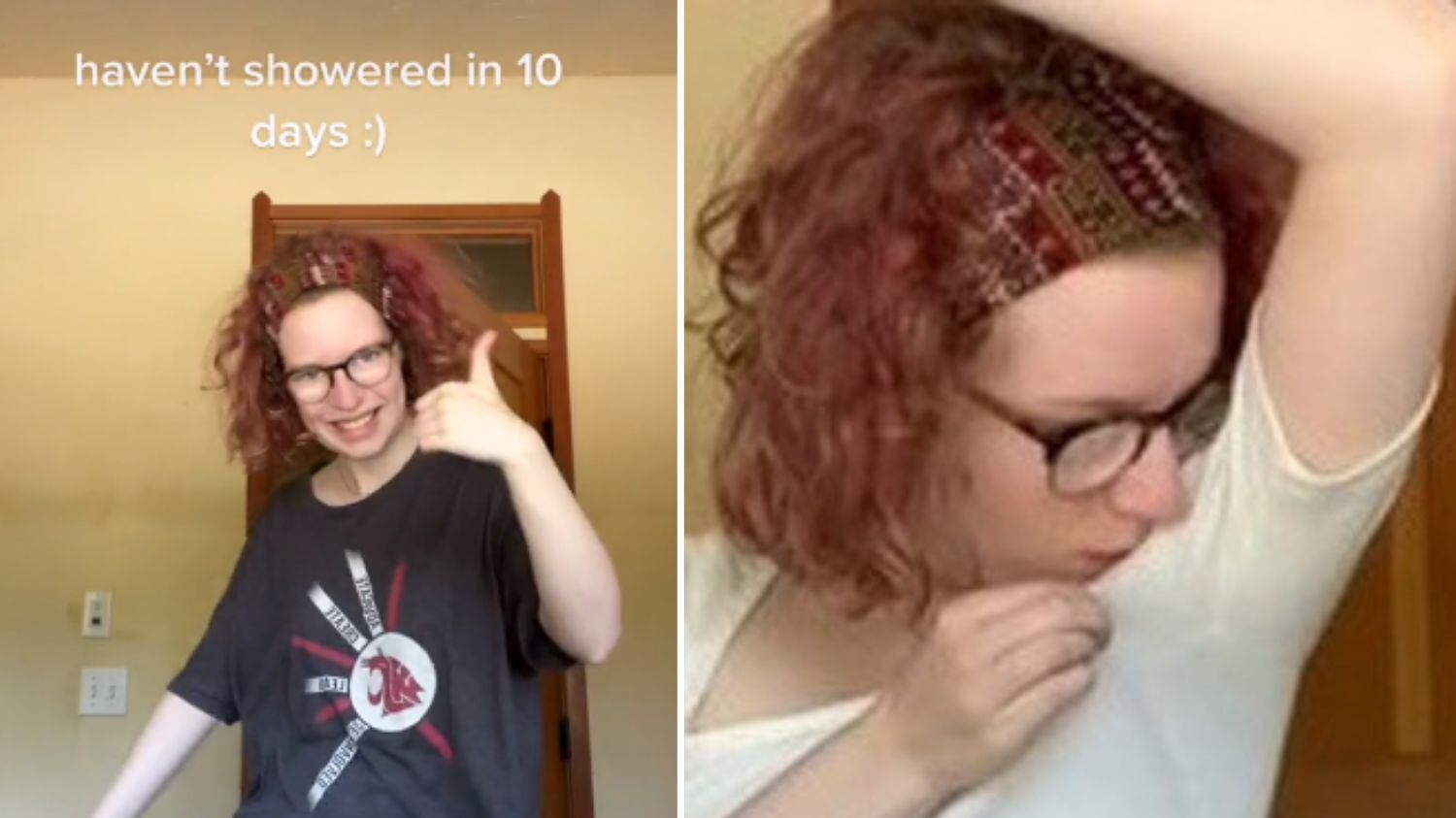 Ela não muda a rotina nem mesmo quando está menstruada