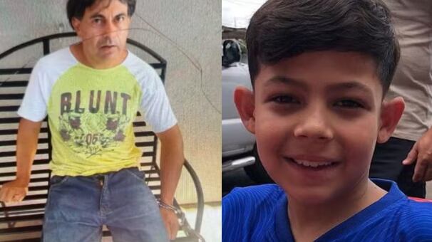 Luis Fernando Silla de Almeida, de 46 anos; Mateus Bernardo, 10 anos.
