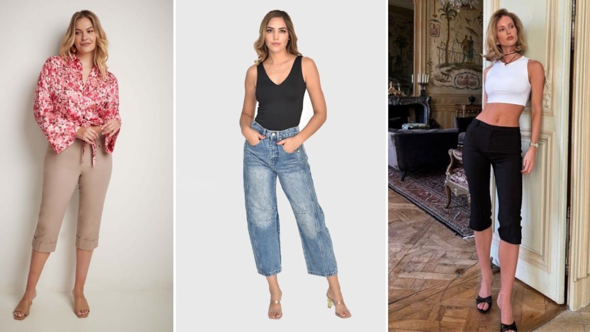 Los pantalones capri serán los grandes ganadores de este 2024 y los mules son su complemento perfecto.