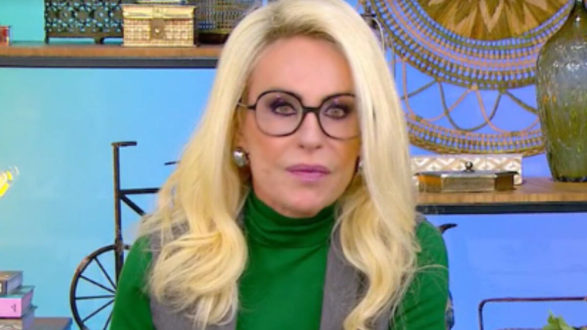 Ana Maria Braga surge de cabelos longos nesta quarta-feira