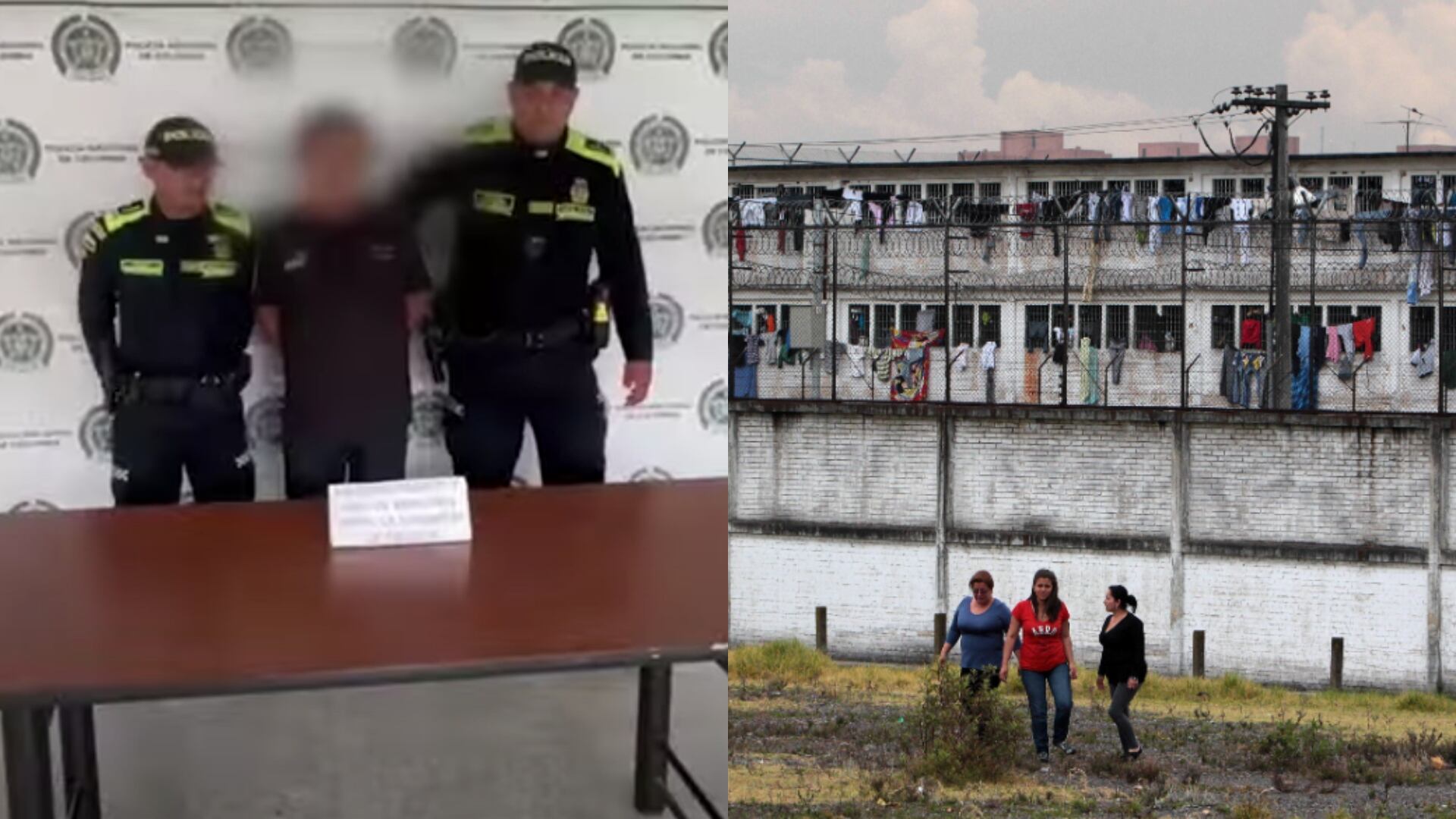 La Policía de Bogotá capturó a un hombre por utilizar a sus hijos para ingresar estupefacientes a la cárcel Buen Pastor.