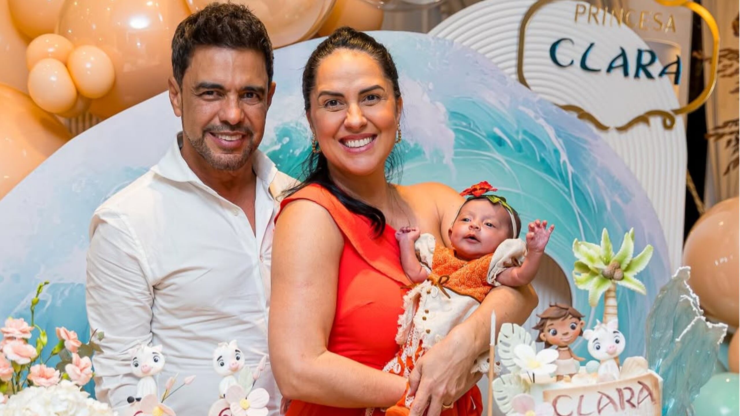 Zezé Di Camargo, Graciele Lacerda e Clara