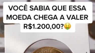 Moeda de 1 real pode valer até R$ 1.200
