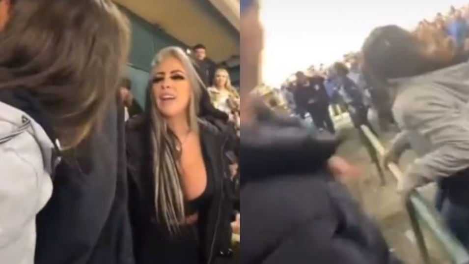 Mulher é flagrada fazendo topless em estádio e caso termina em quebra-pau