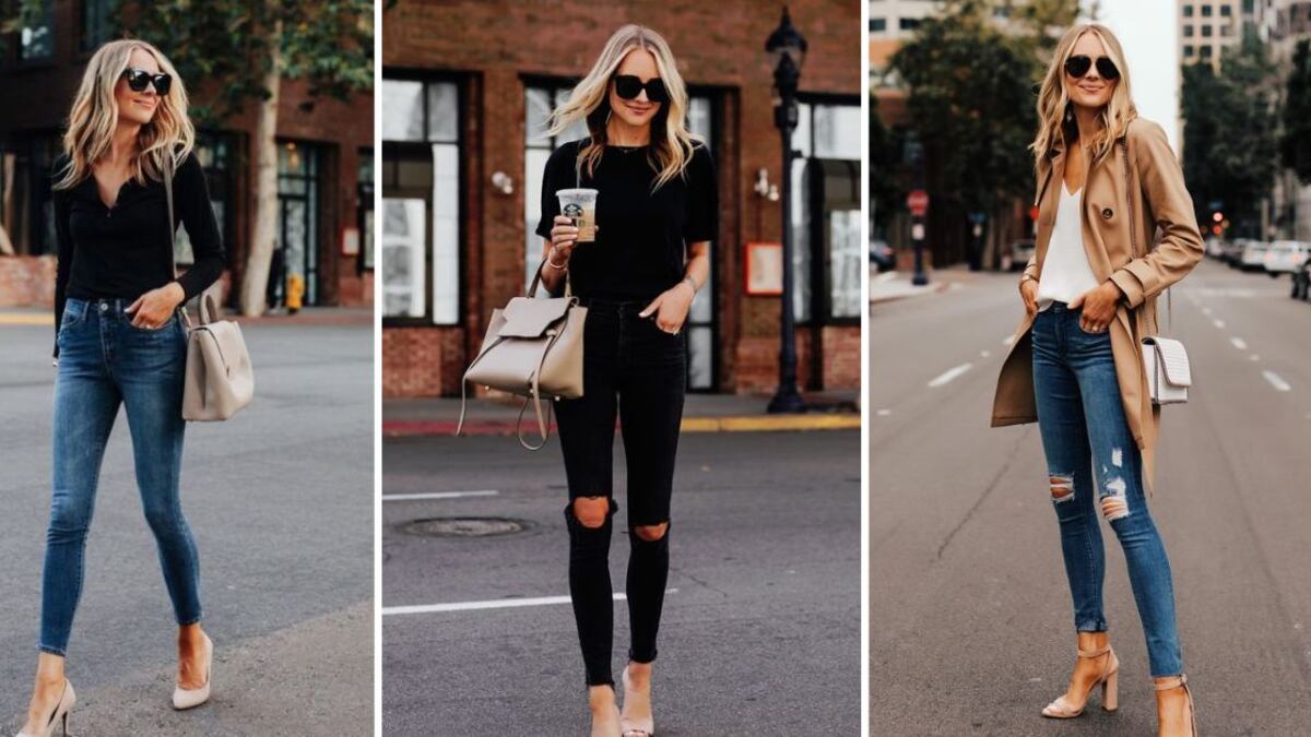 Moda: looks para estilizar y alargar la figura con los favoritos skinny jeans