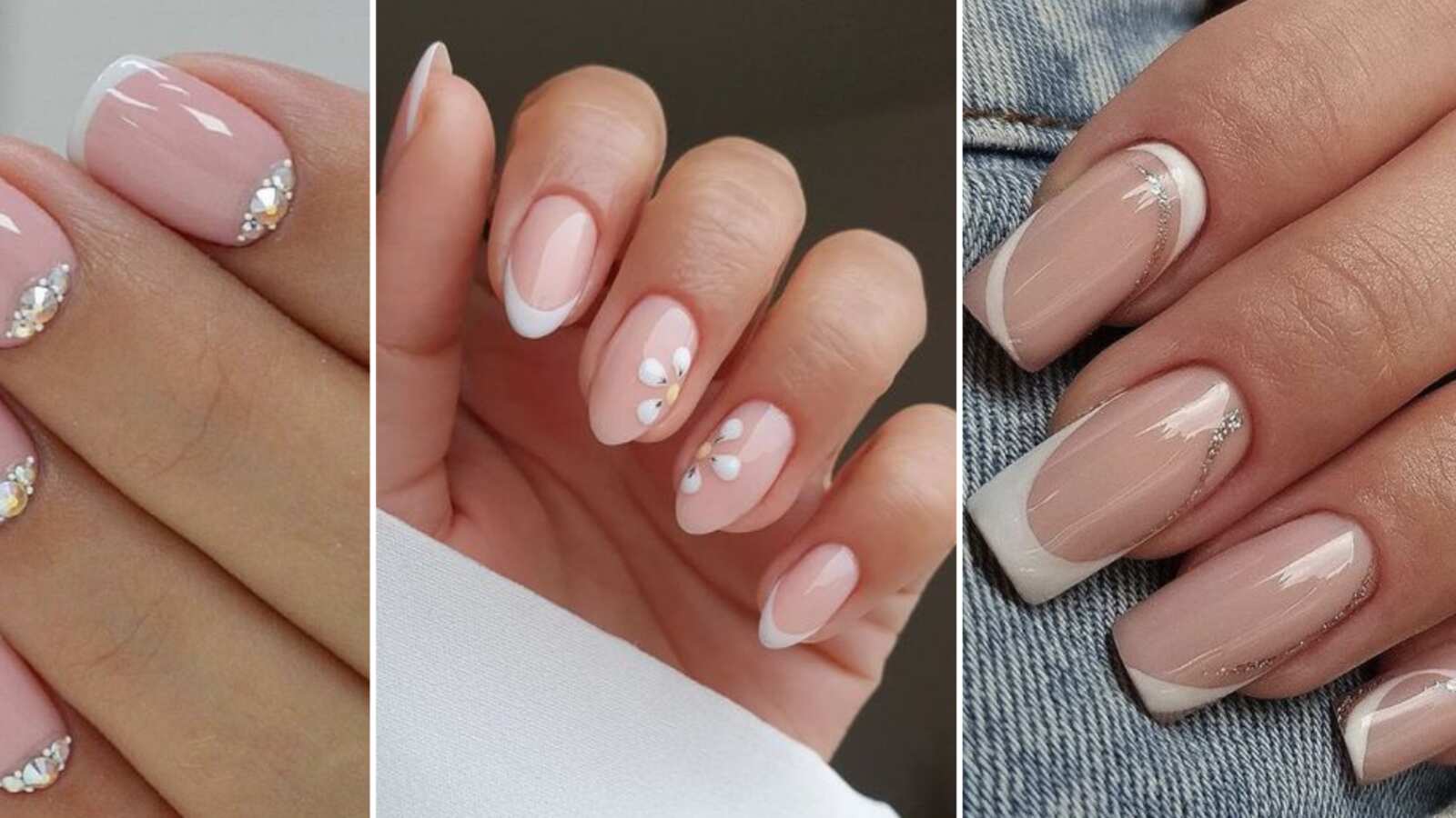 Uñas francesas clásicas