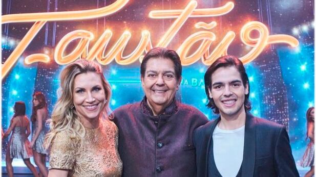 Apresentador Faustão e o filho, João Guilherme Silva
