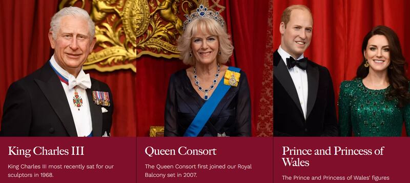 Imagem do site do museu Madame Tussauds