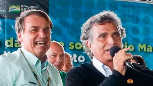 Bolsonaro e Nelson Piquet durante a campanha