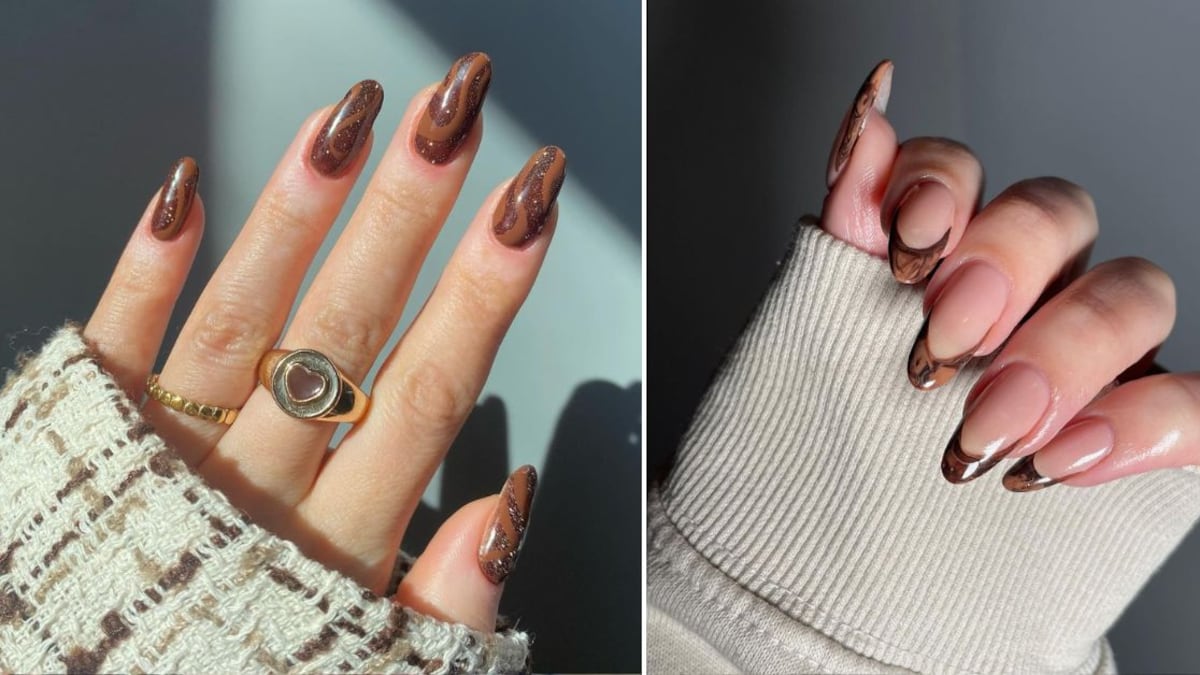 El café es la tonalidad ideal para lucir unas uñas elegantes en otoño