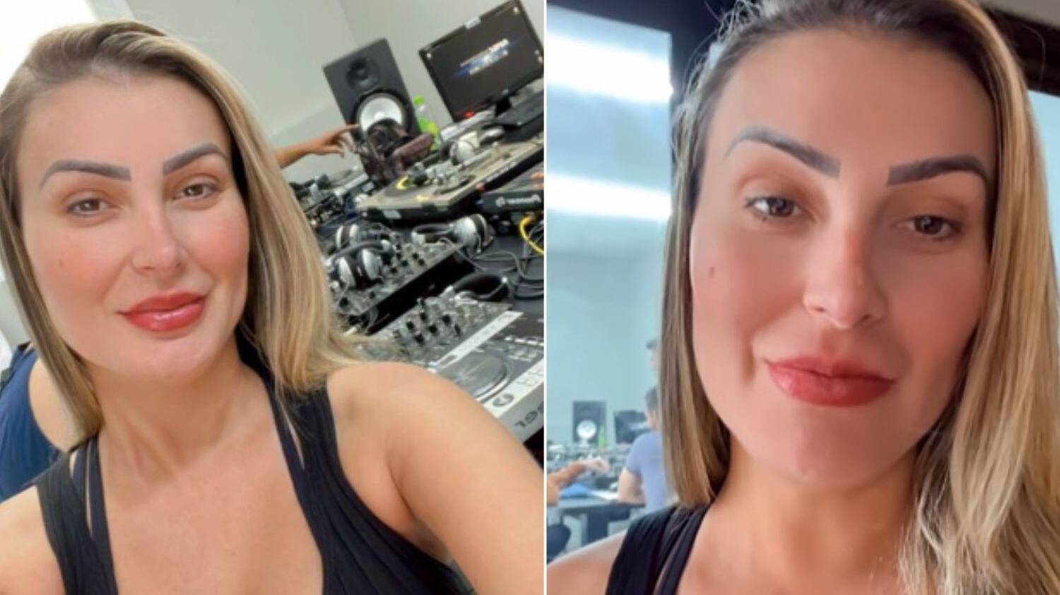 Ela está quase no fim de curso de DJ