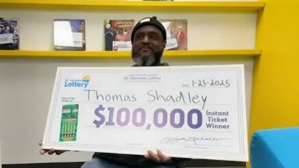O jogo "100X The Cash" fez mais um vencedor na Carolina do Norte