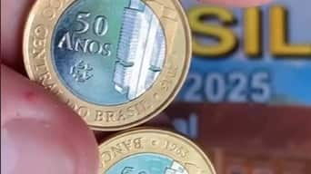 Moeda de 1 real do Banco Central