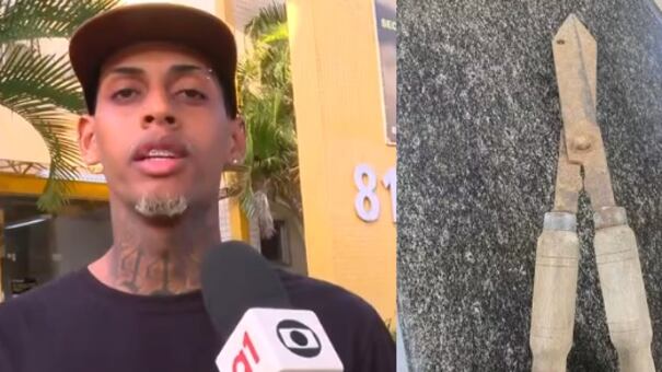 Morador de condomínio de luxo ataca motoboy com tesoura de jardinagem durante entrega no RJ