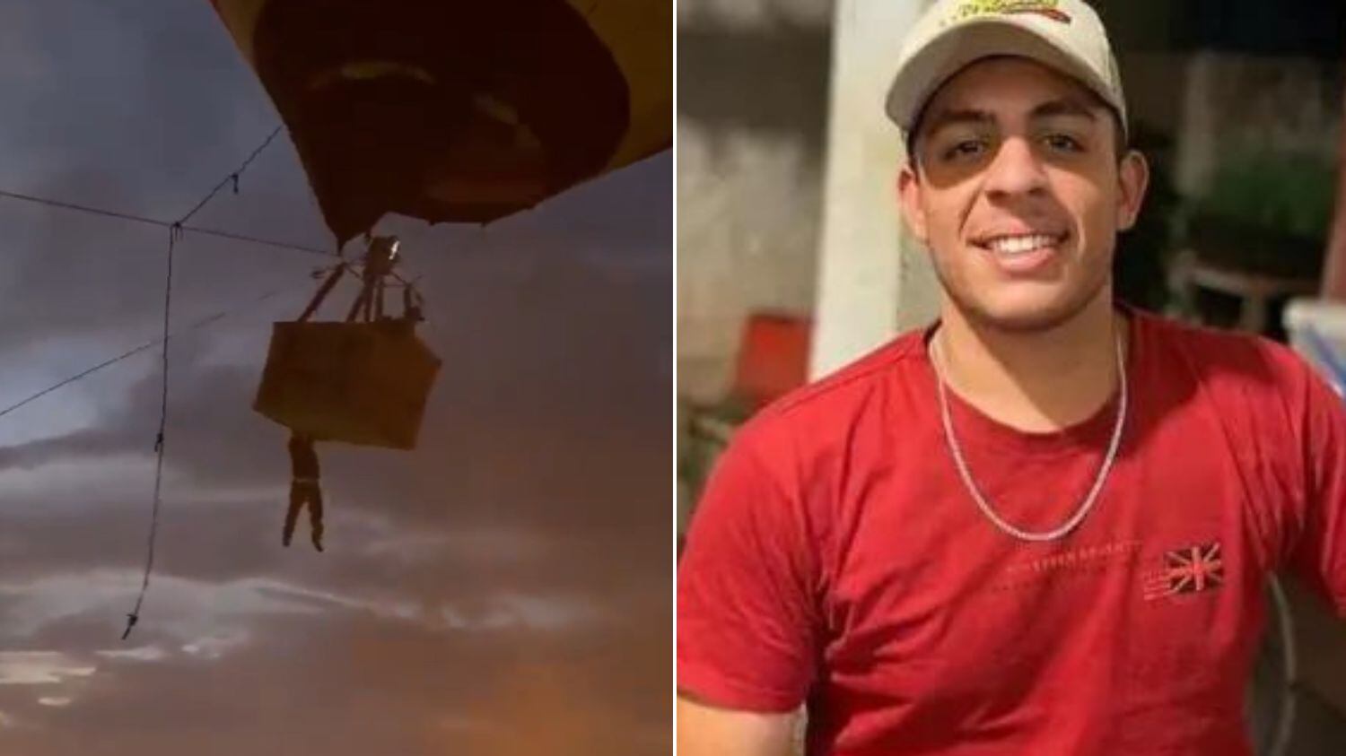 Ele presta serviços para empresa de balonismo