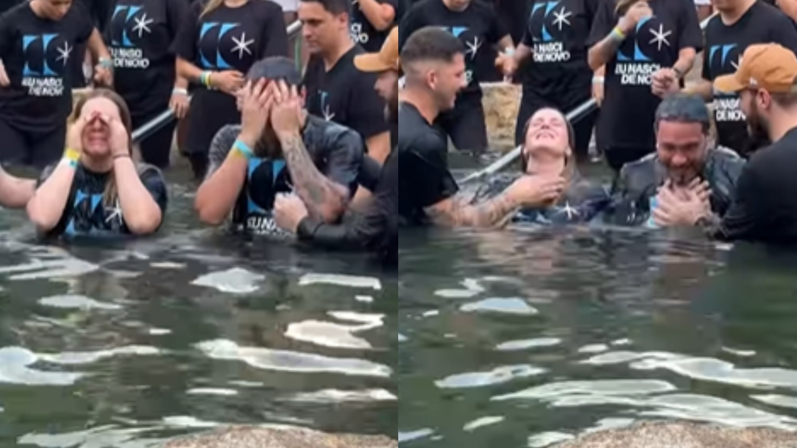 Viih Tube e Eliezer se batizam em igreja evangélica