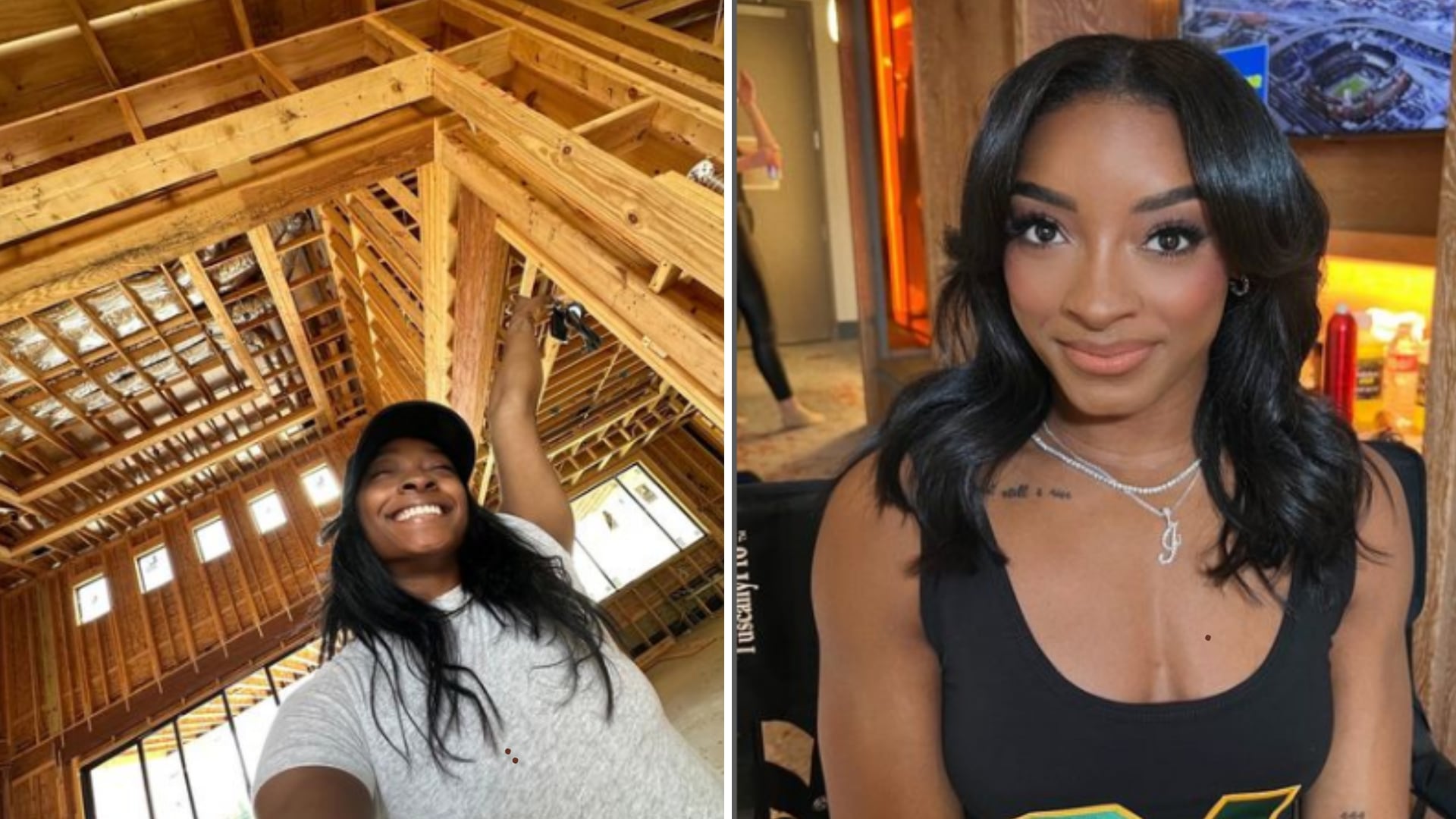 La gimnasta Simone Biles tiene un gran nido de amor que la espera tras regresar de París, Francia, donde triunfó.