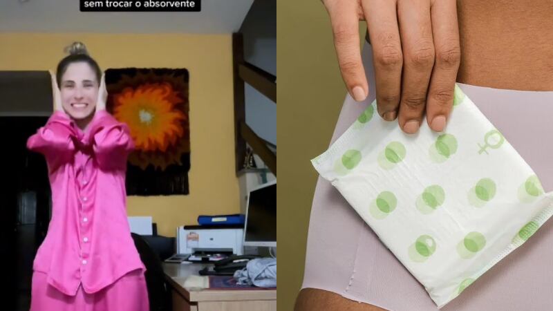 ‘Quem nunca?’: Mulher viraliza ao assumir em vídeo que já ficou 5 dias sem trocar o absorvente