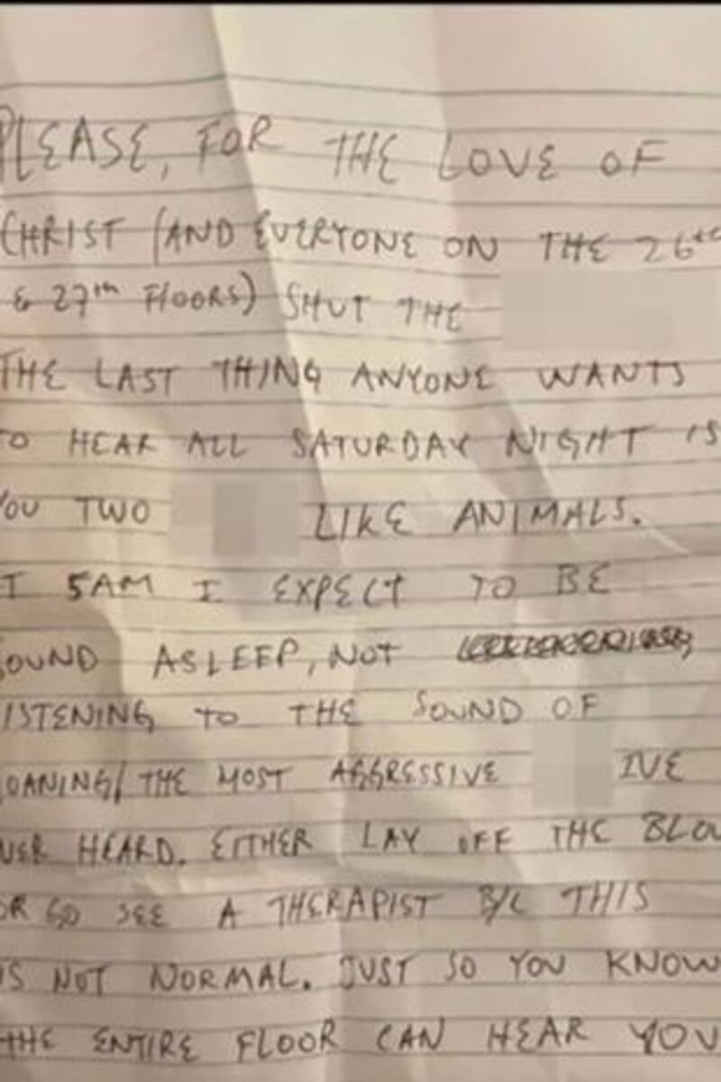 O homem compartilhou a carta em uma publicação no Reddit