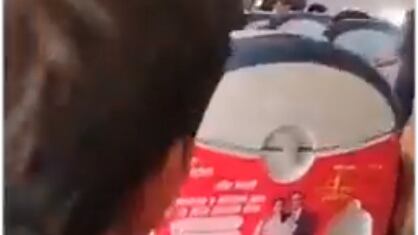 Passageiro filma queda de avião