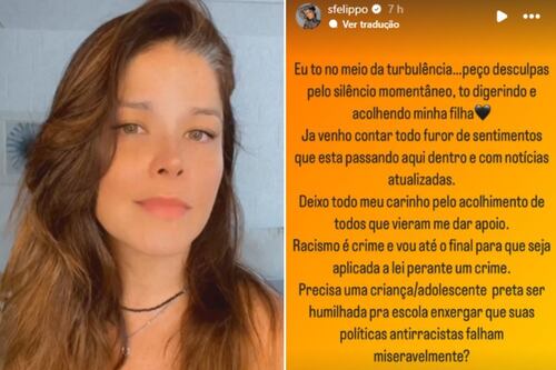Samara Felippo diz que filha sofreu racismo em escola e pede expulsão de alunas: “Chorando de indignação”