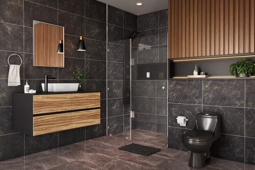 Mude seu banheiro para um estilo industrial e faça com que pareça moderno