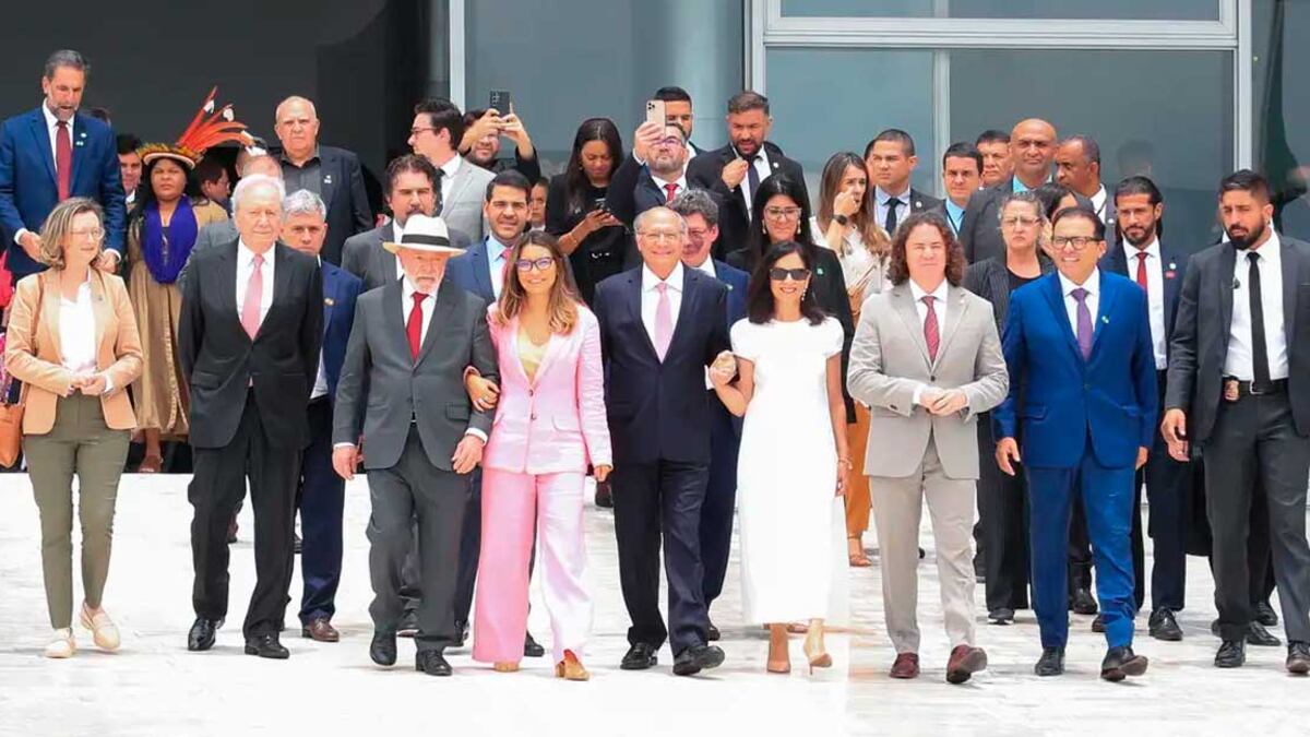 Presidente discursou em ato contra o golpismo no Palácio do Planalto