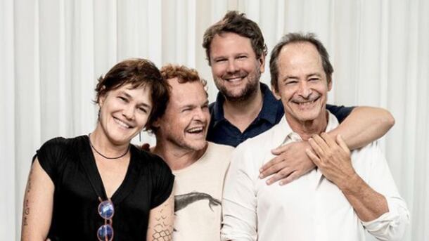 Selton Mello, Matheus Nachtergaele e os diretores Guel Arraes e Flavia Lacerda