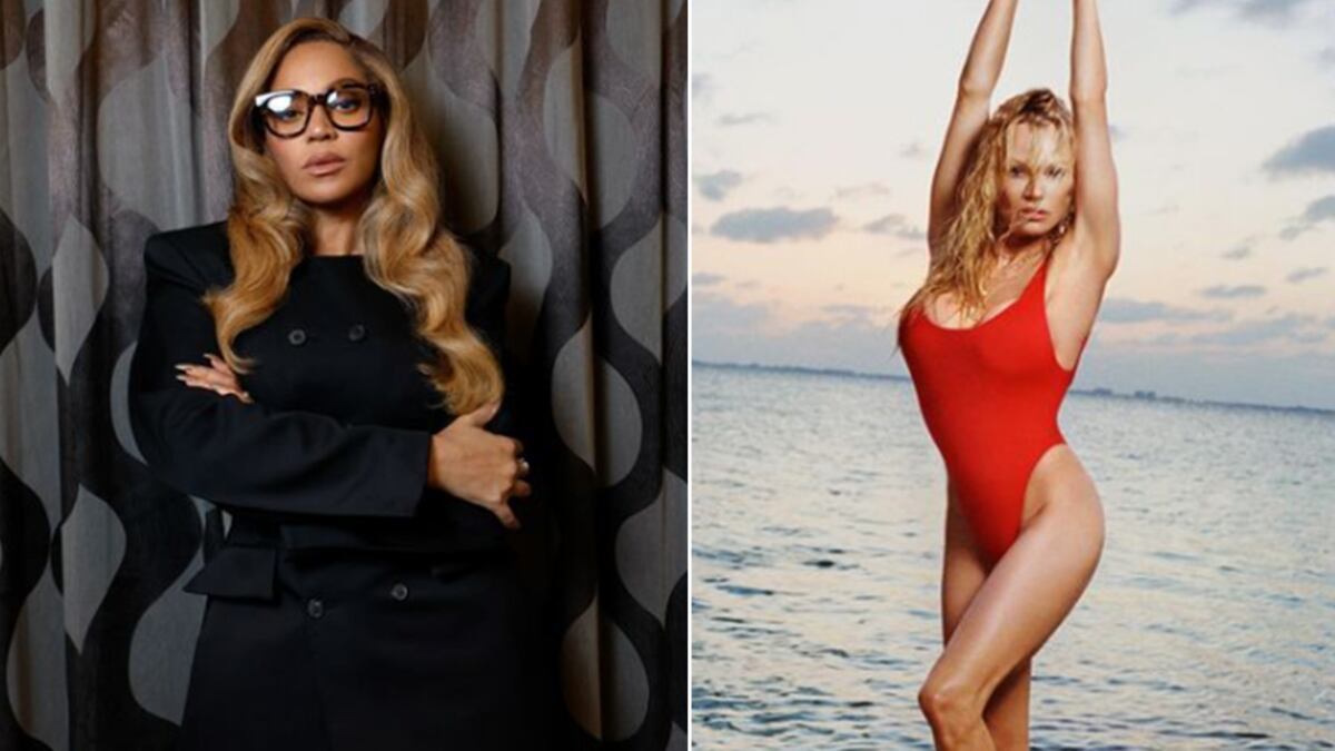 Beyoncé y Pamela Anderson looks