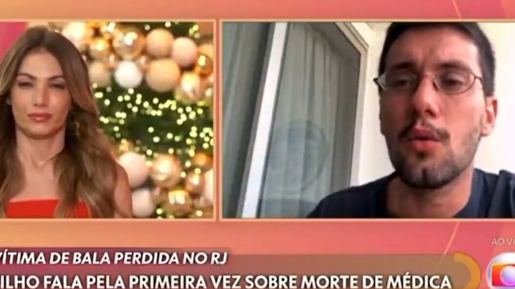 Filho de médica morta no Rio fala com Patricia Poeta