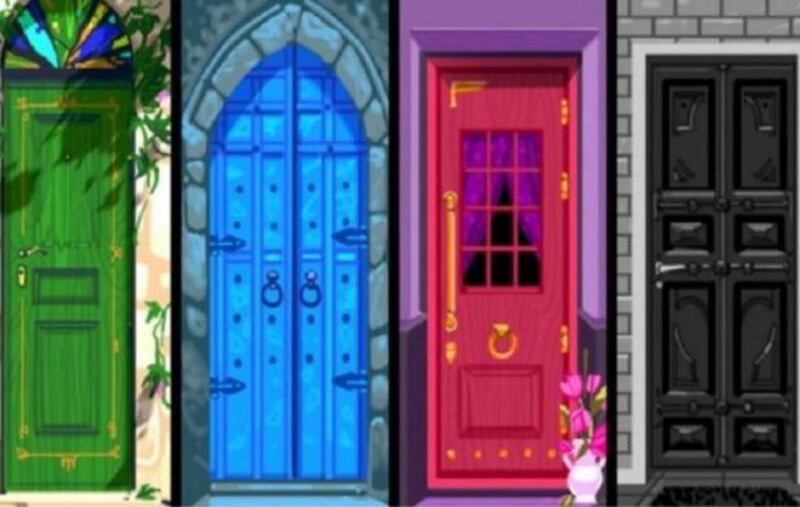 Escolha uma das portas coloridas e veja o significado revelador que ela traz