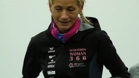 Corredora belga desafia limites e arrecada R$ 373 mil para pesquisa do câncer
